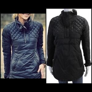 Lululemon What The Fluff Pullover Black Goose Down Jacket Size 10